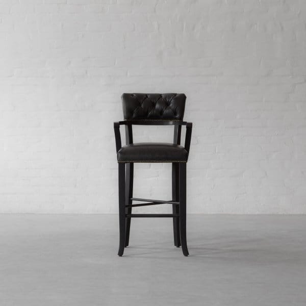 Islington Leather Bar Chair 3