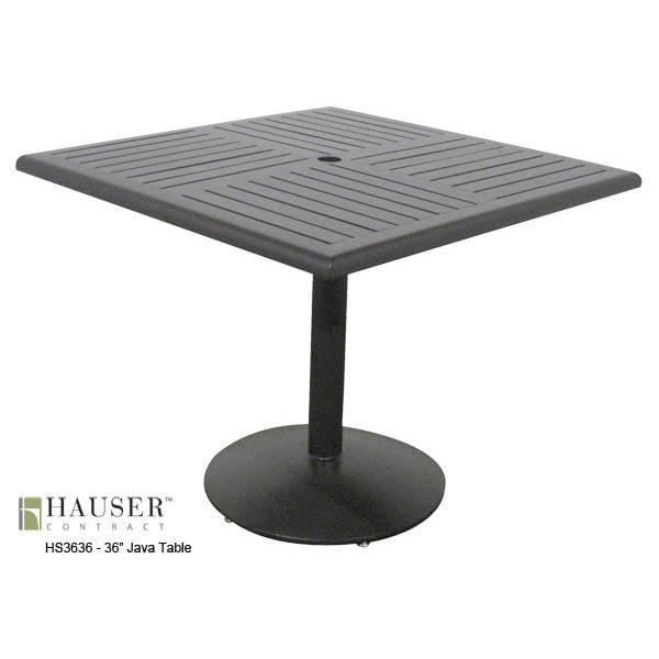 Java Aluminum Slat Table-HS3636 Java Aluminum Slat Table