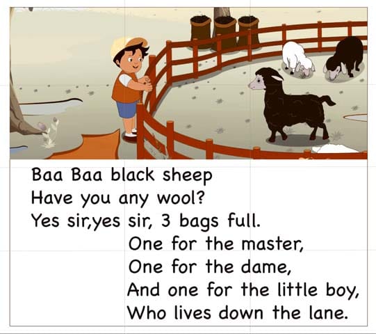 Mural Name-English Poem Sheep