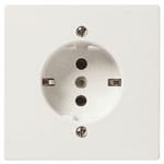 2P+E 16A German outlet white