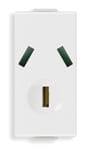 2P+E 10A Argentinian SICURY outlet white