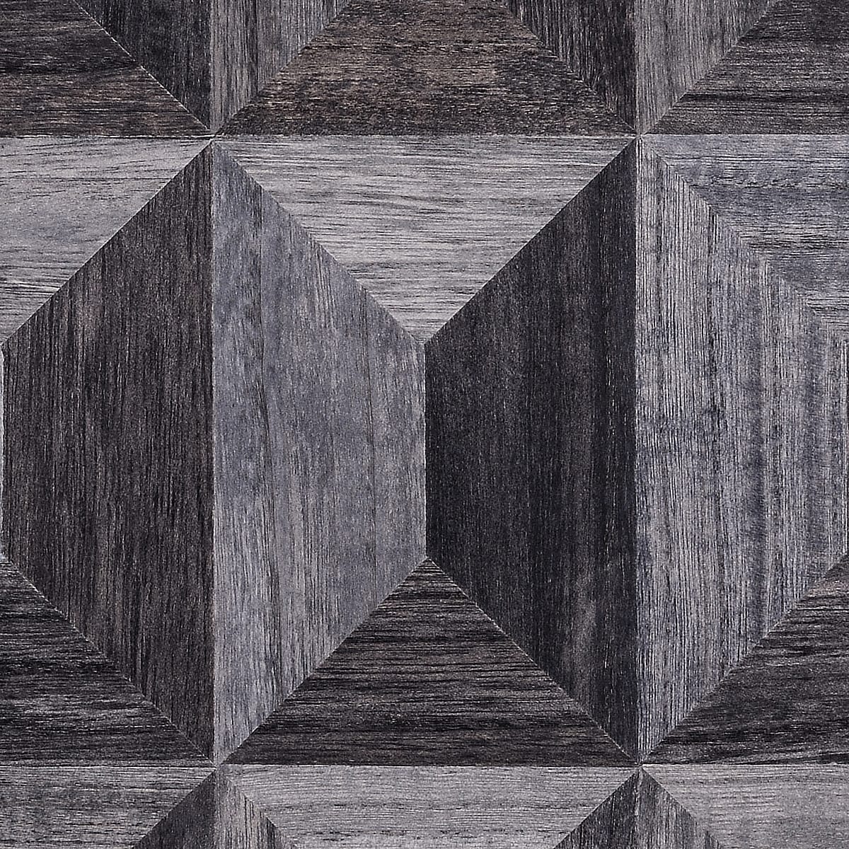 Coffered Wood - Charcoal Facet