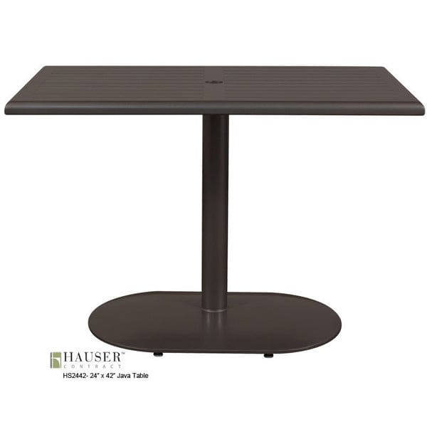 Java Aluminum Slat Table-HS2442 Java Aluminum Slat Table