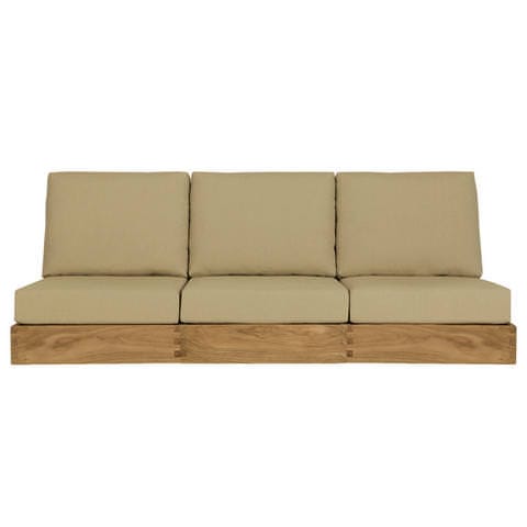 Poolside Armless Three-seat Sofa