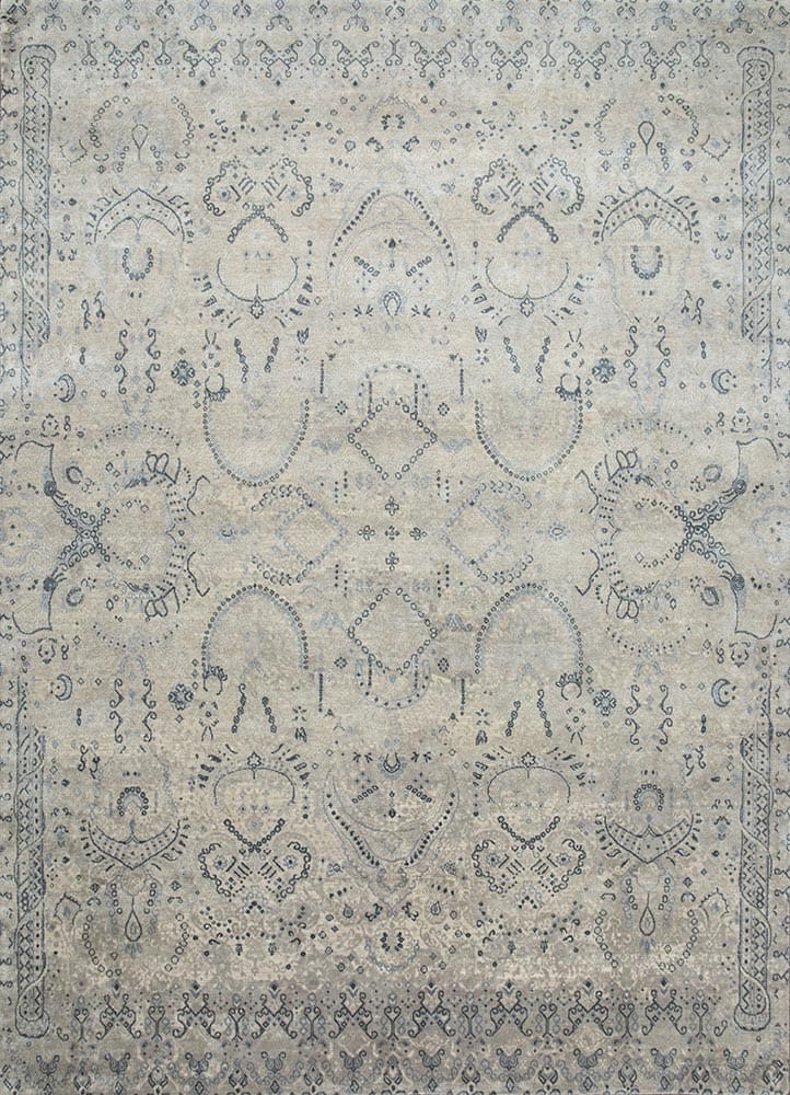 Aprezo Wool and Silk Hand Knotted Rug RUG1076366