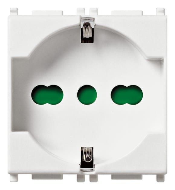 Antibacterial 2P+E 16A universal outlet