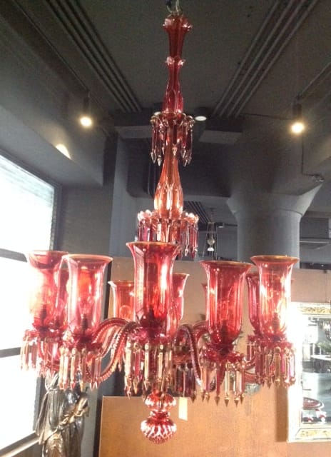 Red Bohemian Chandelier