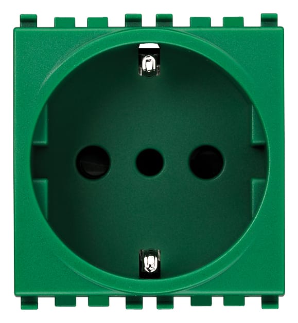 2P+E 16A P30 outlet green