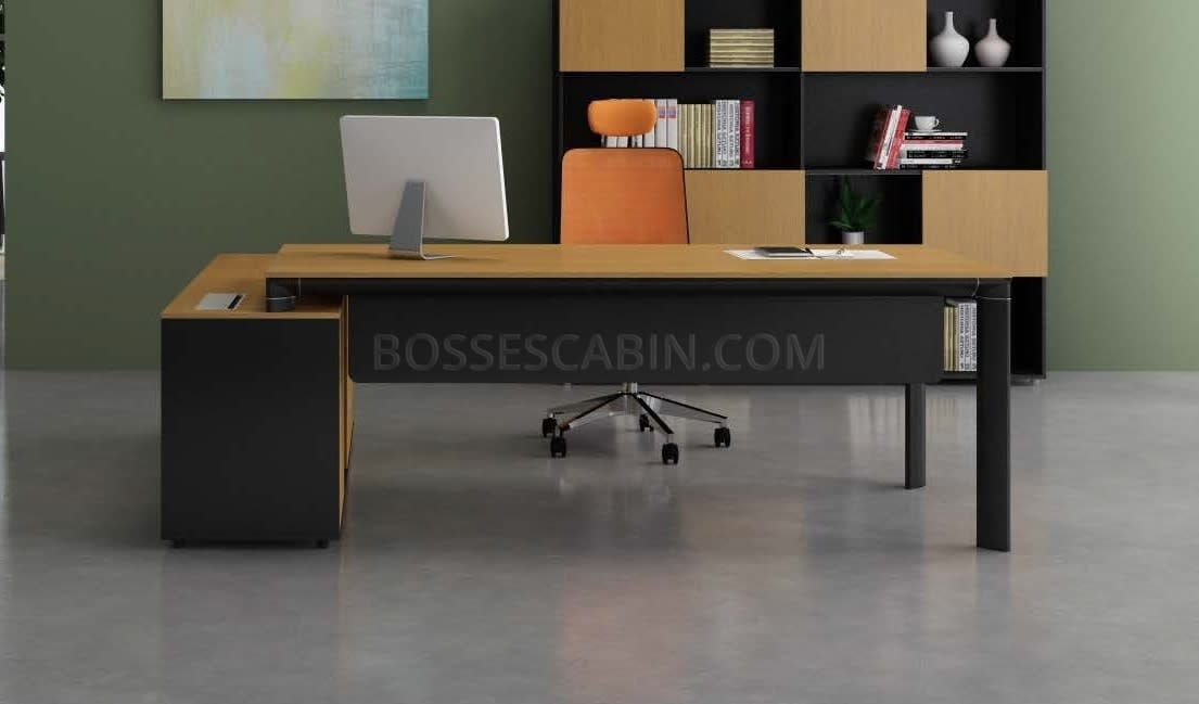 Beck 6 Ft. Office Table With Side Credenza - Bctw-b-1