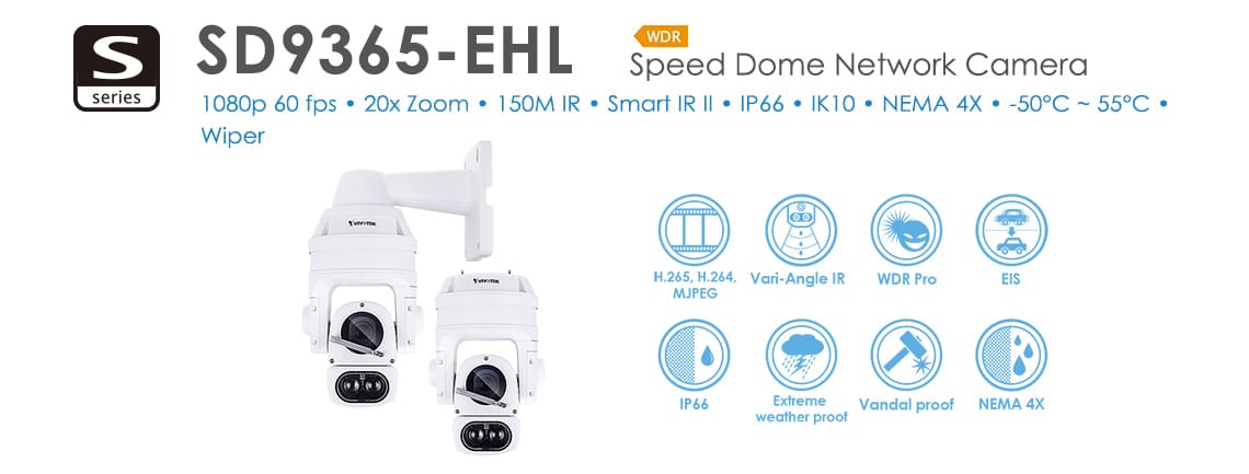 Speed Dome Network Camera Sd9365-ehl