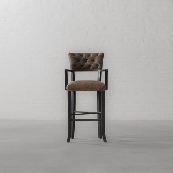 Islington Leather Bar Chair 1