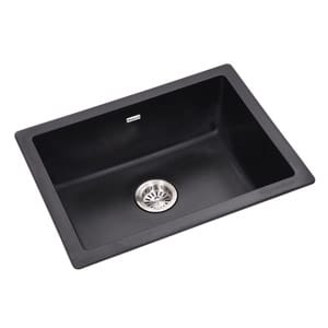 Anupam Sink - KS-E-1110SS | Single Bowl Sink - Black Metallic