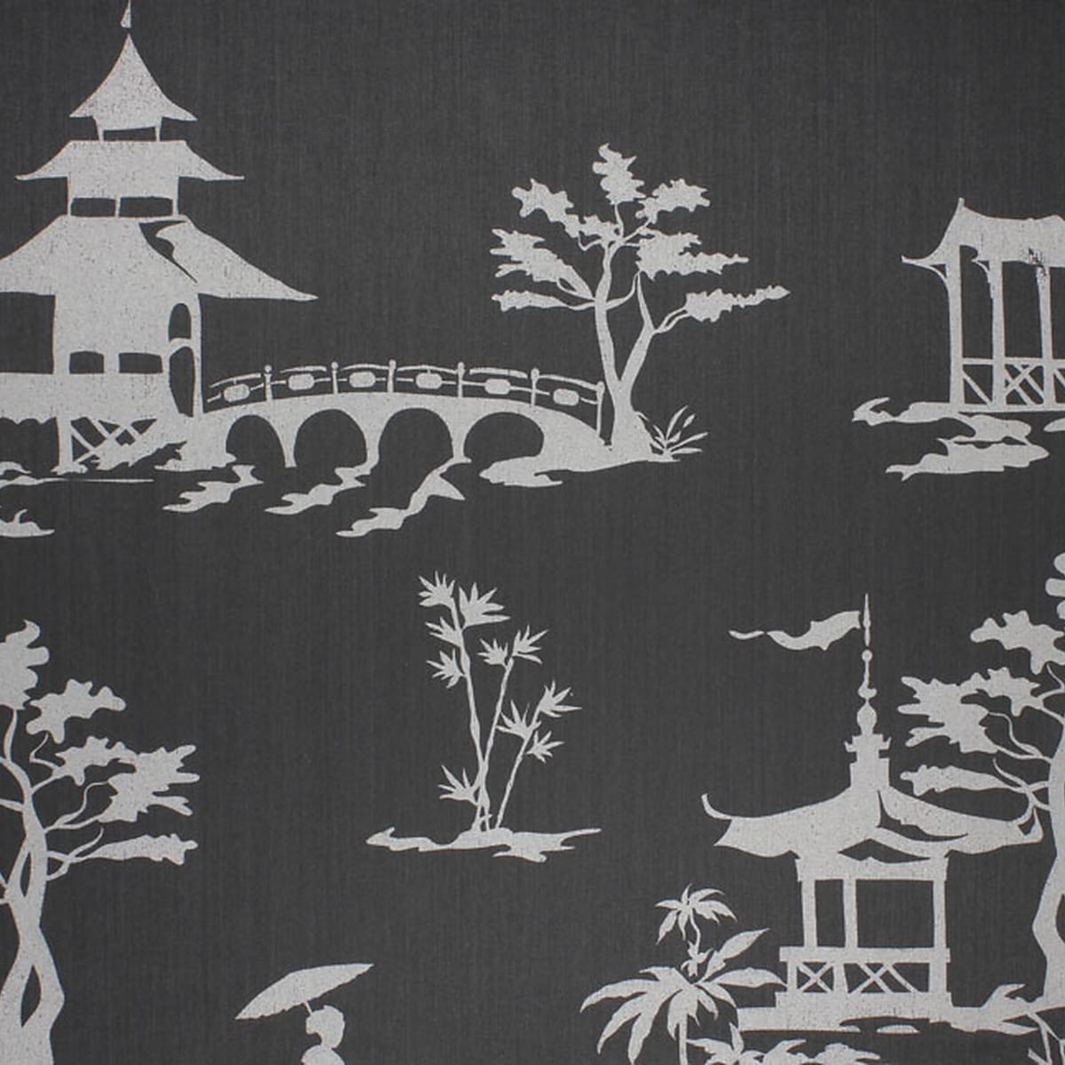 Archive/chinois Our Way - Silver On Black Sateen Club