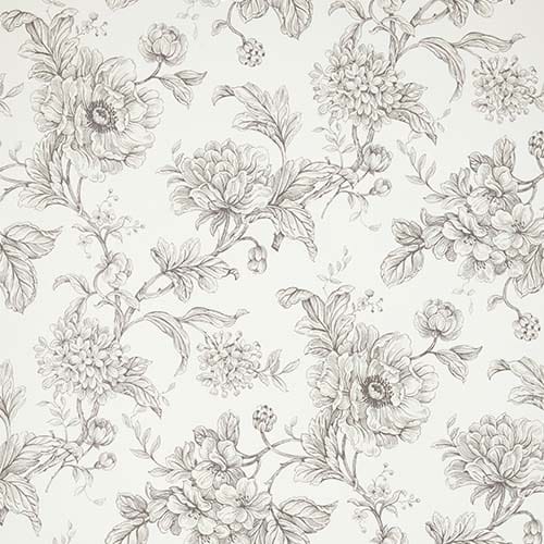 Aquitaine Wallpaper Charcoal