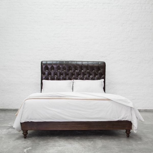 Chesterfield Leather Bed Collection 1