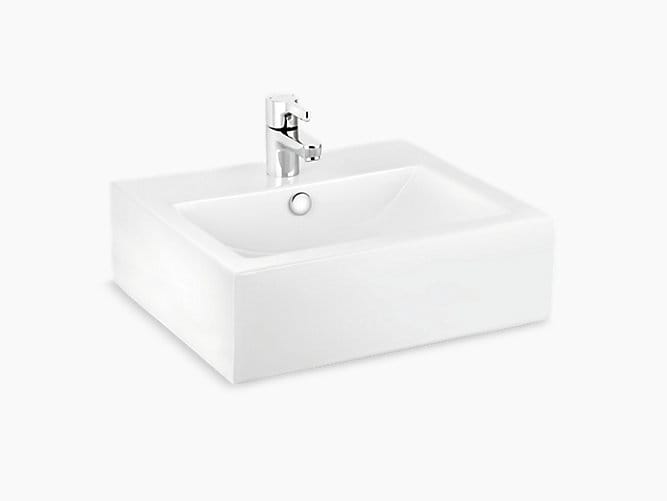 Milano Vessel Lavatory with single faucet hole

