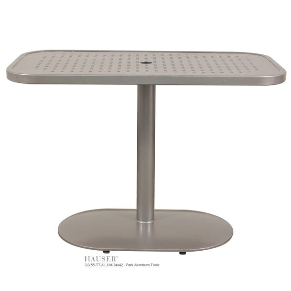 24" X 42" Park Table-GS-55-TT-AL-24x42 w/ GS-623-TB-AL