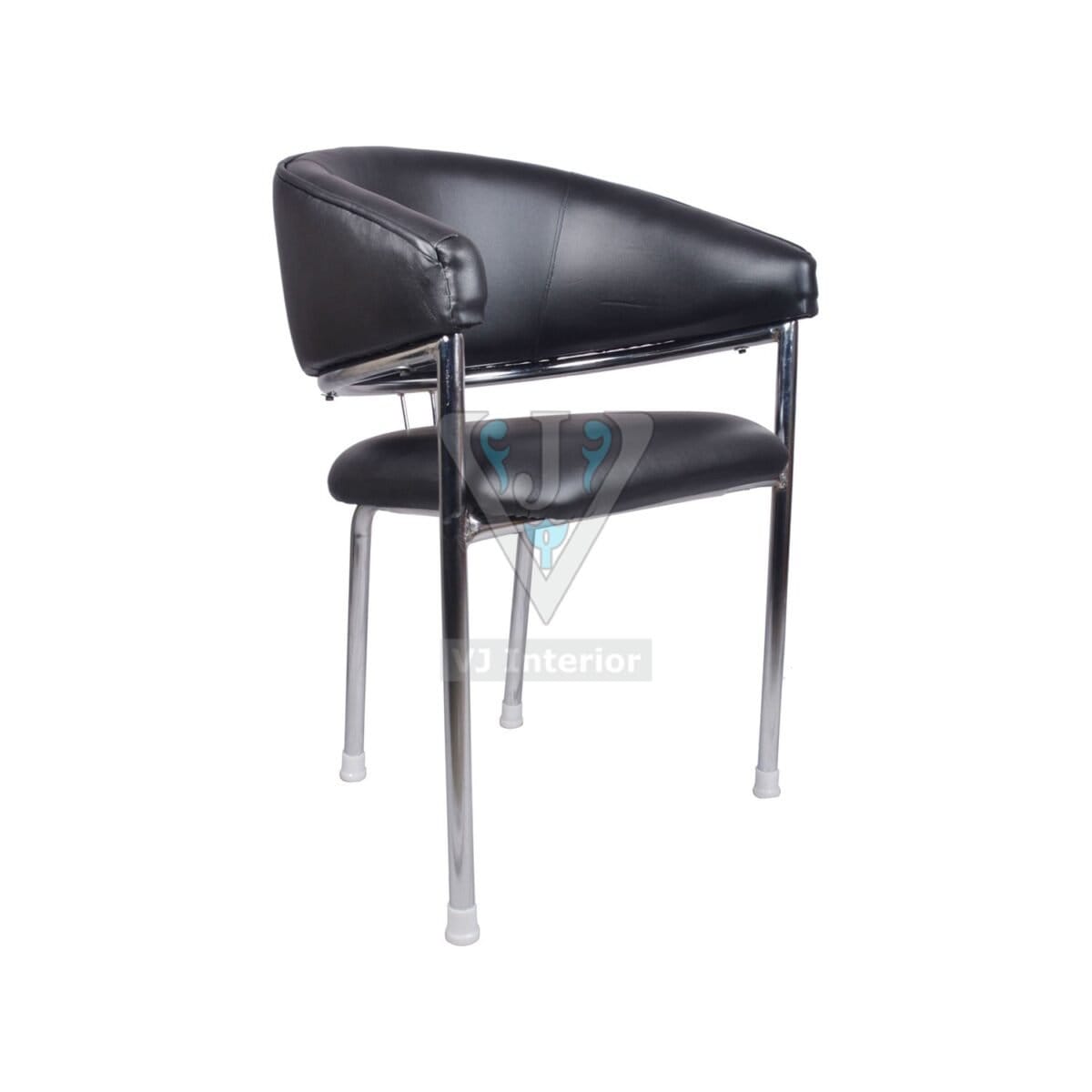 The Mitad Mid Back Guest Chair Black