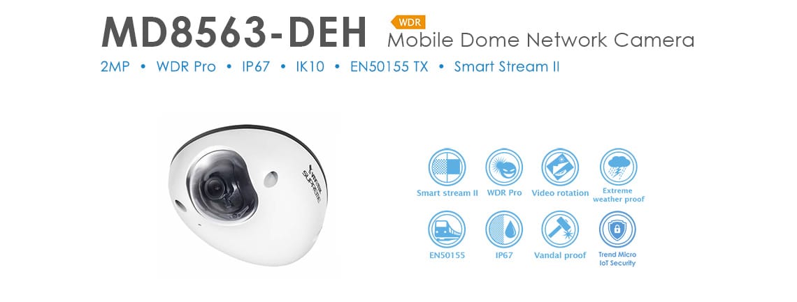 Mobile Dome Network Camera Md8563-deh