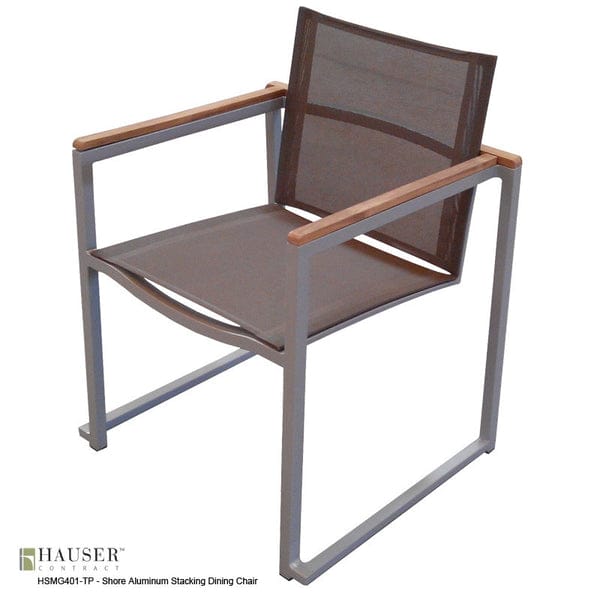 Shore Aluminum Stacking Dining Chair-1