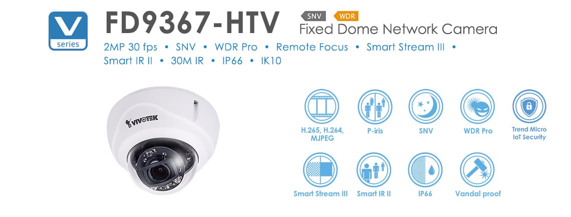 Fixed Dome Network Camera Fd9367-htv