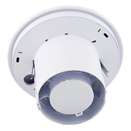 Simply Silent Dx100b 4"/100mm Round Bathroom Fan With Humidistat And Timer