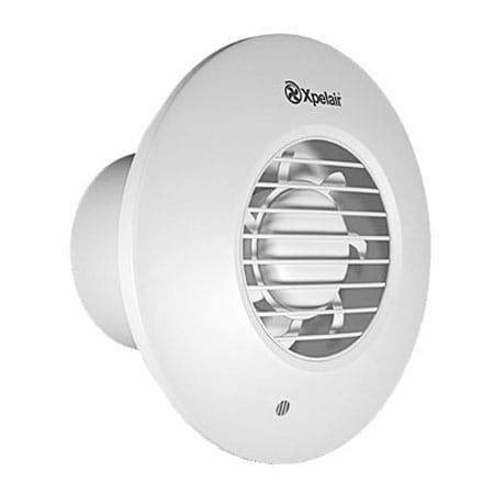 Simply Silent Dx100b 4"/100mm Round Bathroom Fan With Timer