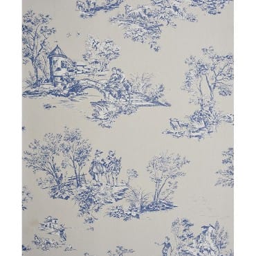 Chantilly Grand Motif Jouy Bleu/gris - Cht22916136