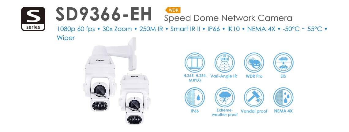 Speed Dome Network Camera Sd9366-eh