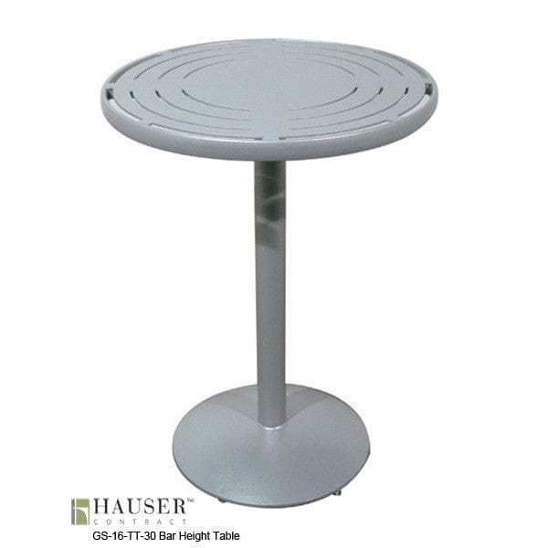 30" Round Bar Height Table-GS-16-TT-30 w/ GS-621-BB-AL