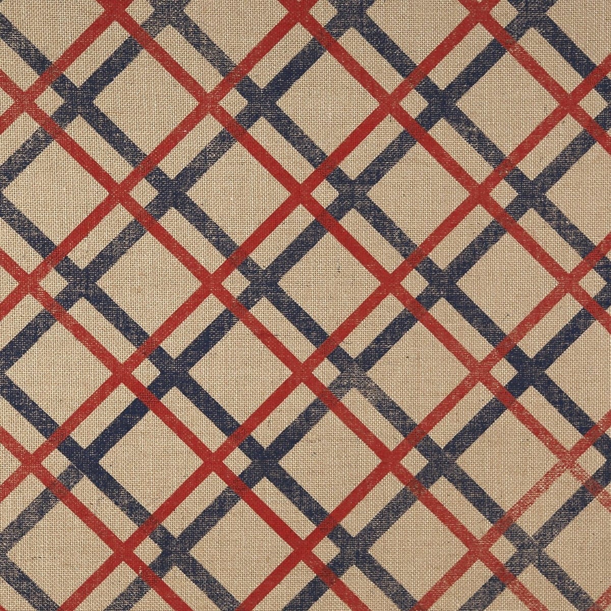 Archive/mad For Plaid - Crimson And Navy On Jute