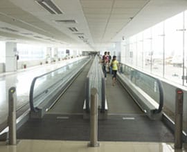 Large Traffic Volume Travelators