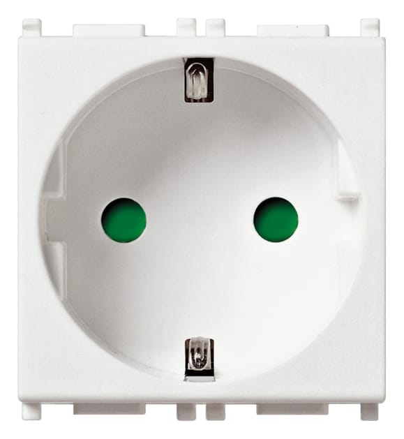 2P+E16A DE SICURY outlet screwless white