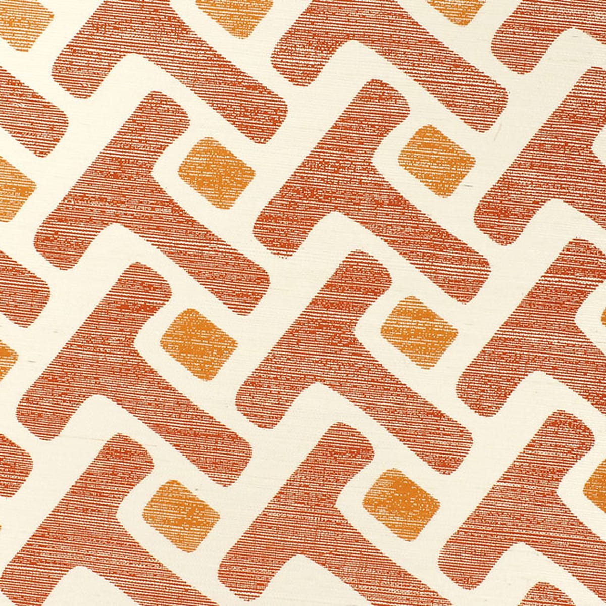 Archive/tease - Orange On Ivory Manila Hemp