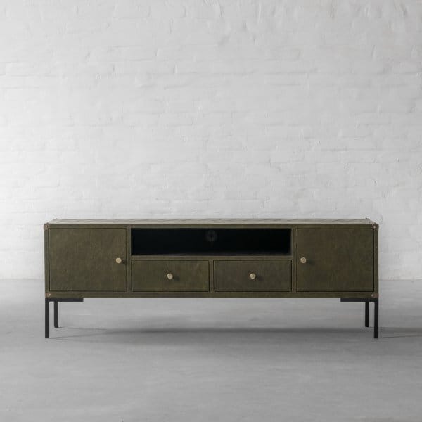 Edward Leather TV Unit 1