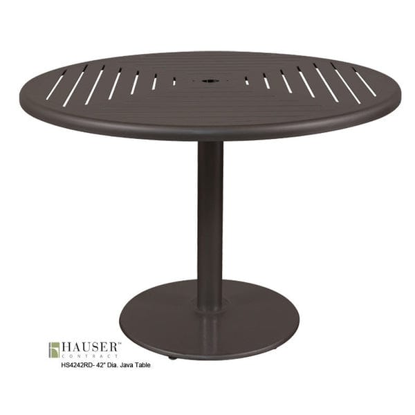 Java Aluminum Slat Table-HS42RD - Java Aluminum Slat Table