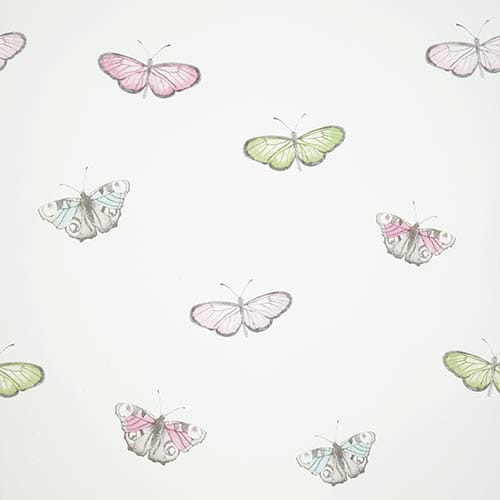 Butterfly Vintage Wallpaper Pastel