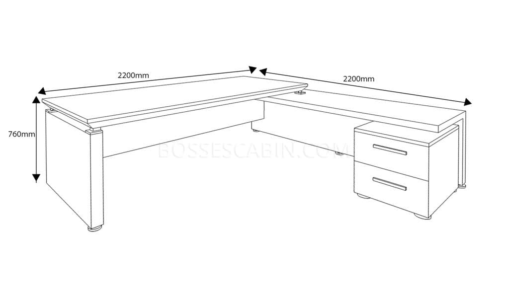 Easy 7.5 Ft. Office Table With Motorized Wirebox - Bcte-10 2.2