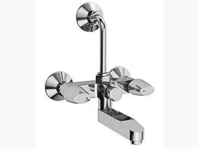 Sirocco Exposed bath and shower faucet with diverter for showerhead without diverter for handshower
