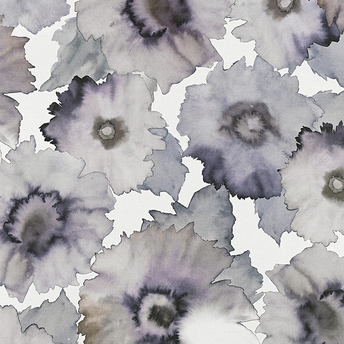 Bloom - Small - Violet Grey On White Paper Weave