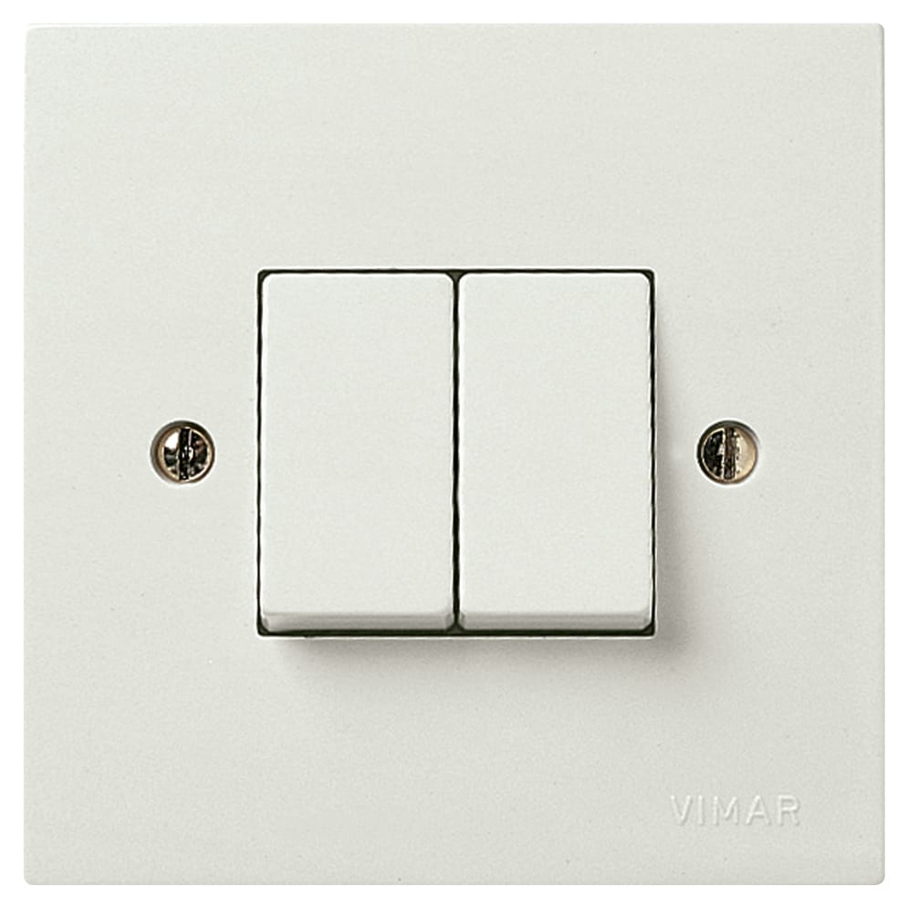 Two 1P 10AX 2-way switches white