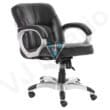 The Garrura Medium Back Chair In Black Color-4