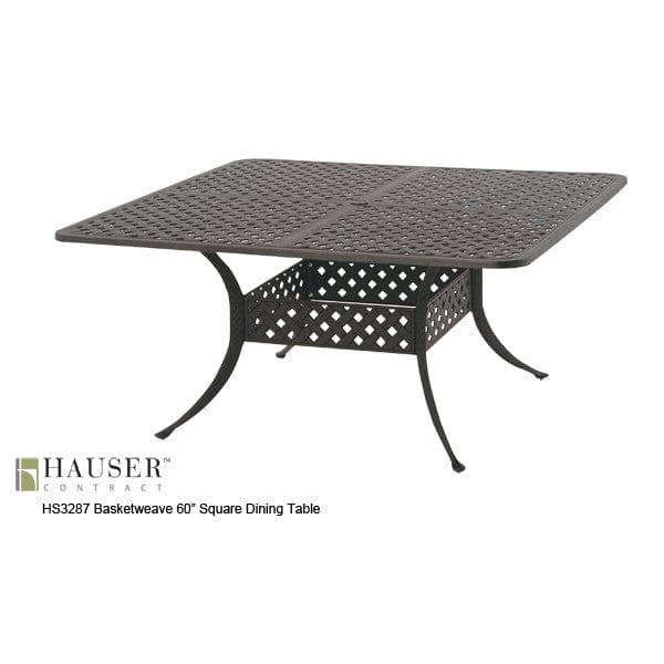 Basketweave Dining Table-HS3287 Basketweave