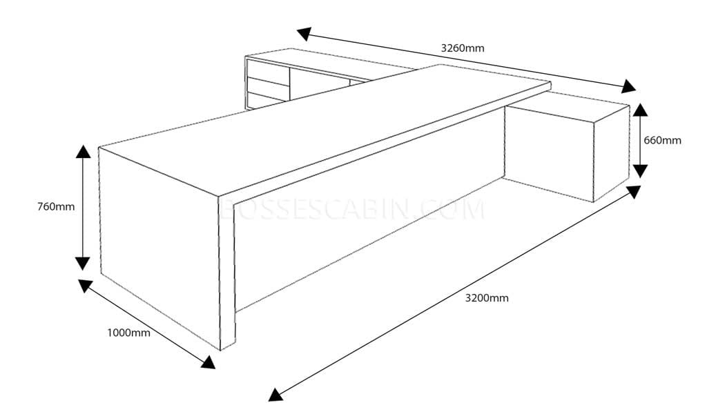 Leading 10 Ft Ultra Plush Office Table For Large Cabins - Bctl-18