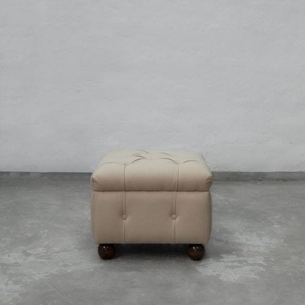 Chesterfield Fabric Ottoman-1