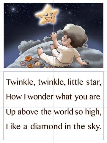 Mural Name-English Poem Twinkle