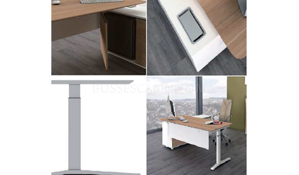 Iplus 6.5 Ft. Office Desk With Side Cabinet - Bctp-18 2.0