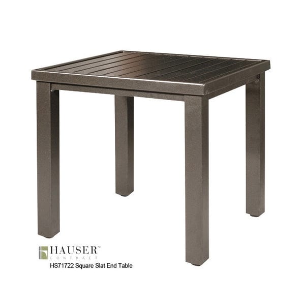 Square Slat End Table-HS71722 Square Slat End Table