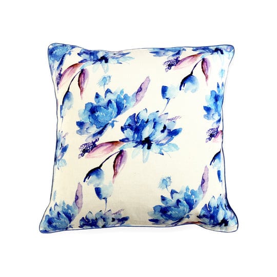 Floral Dreams / White Blue 125 / Cushion Cover