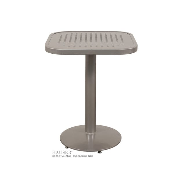 24" Park Table-GS-55-TT-AL-24x24 w/ GS-620-TB-AL